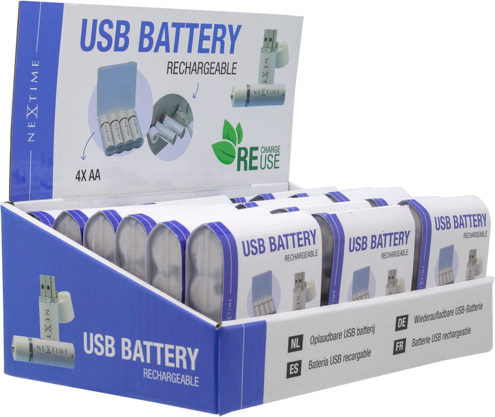 USB AA Batteries Display for 18pcs of AABAT003 - Goat Corp