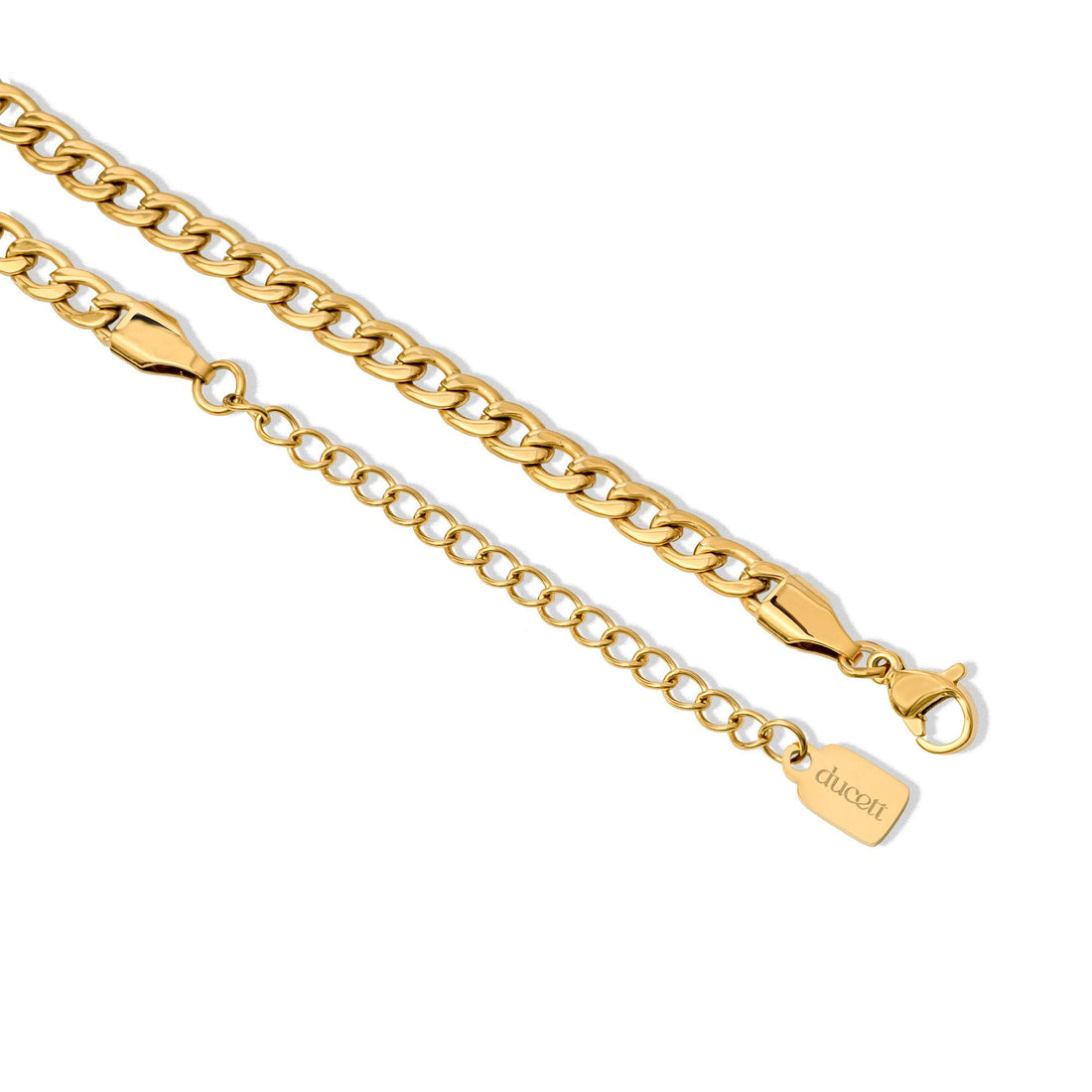 Letter & birthstone necklace gold