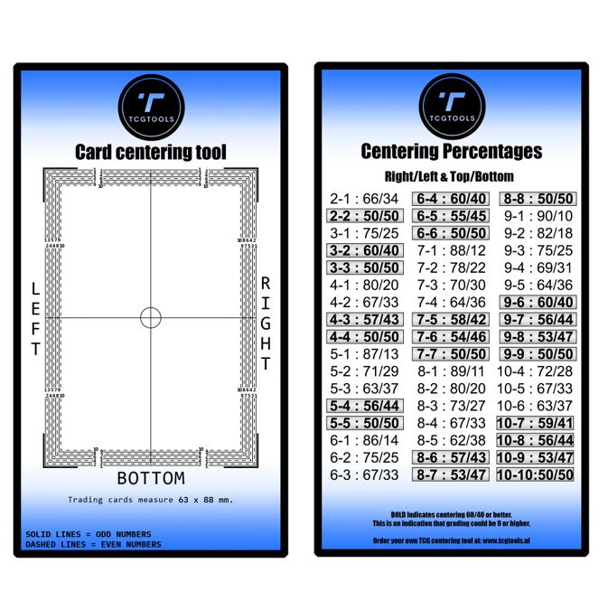 Card Centering Tool - TcgTools - Goat Corp