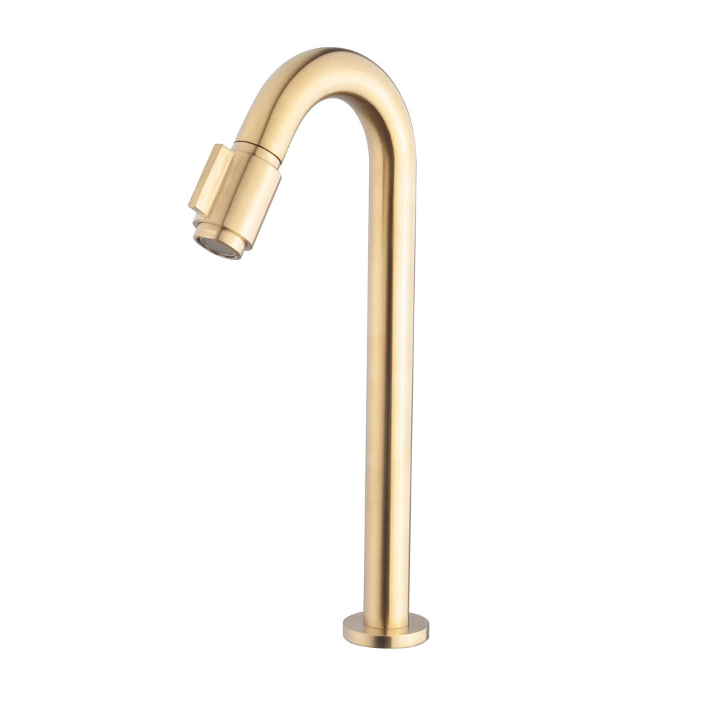 Caral Victoria fonteinkraan XL 1/2'' geborsteld messing PVD