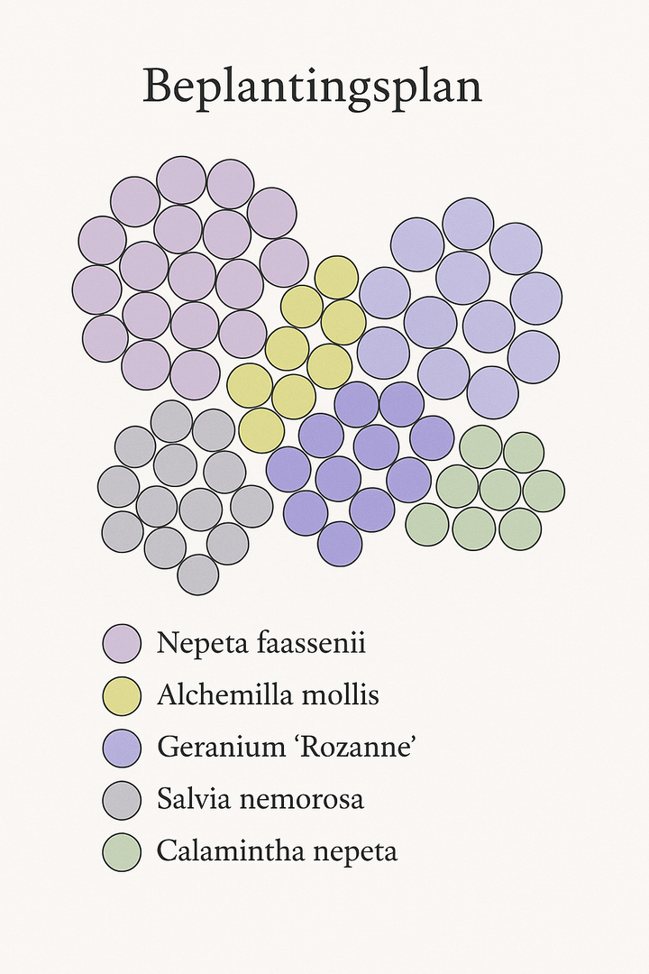 Borderpakket 'Katvriendelijk' - 5m² - 50 planten