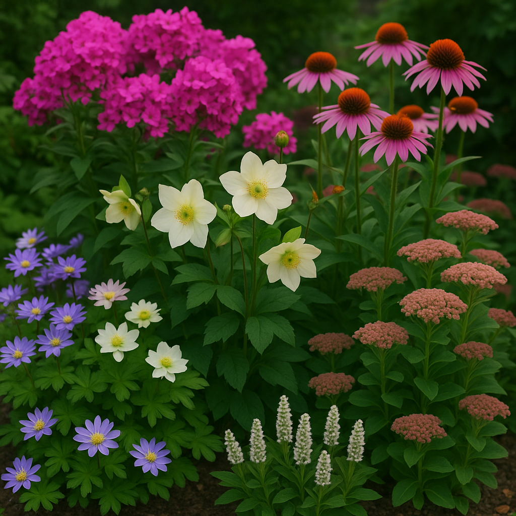 Borderpakket '4-seizoenen-bloei' - 5m² - 50 planten