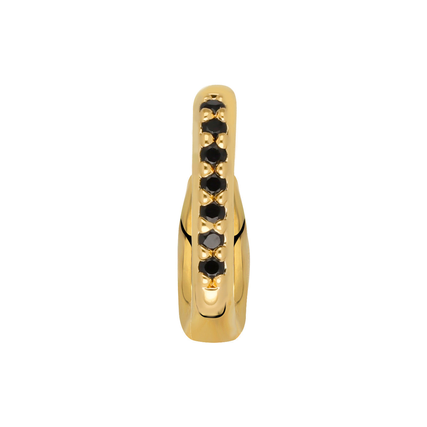Clip black stones gold
