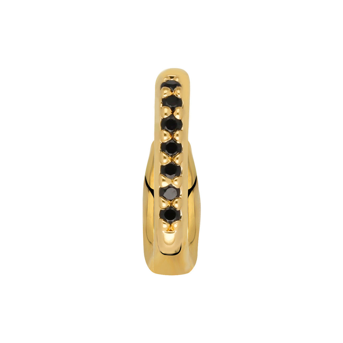 Clip black stones gold