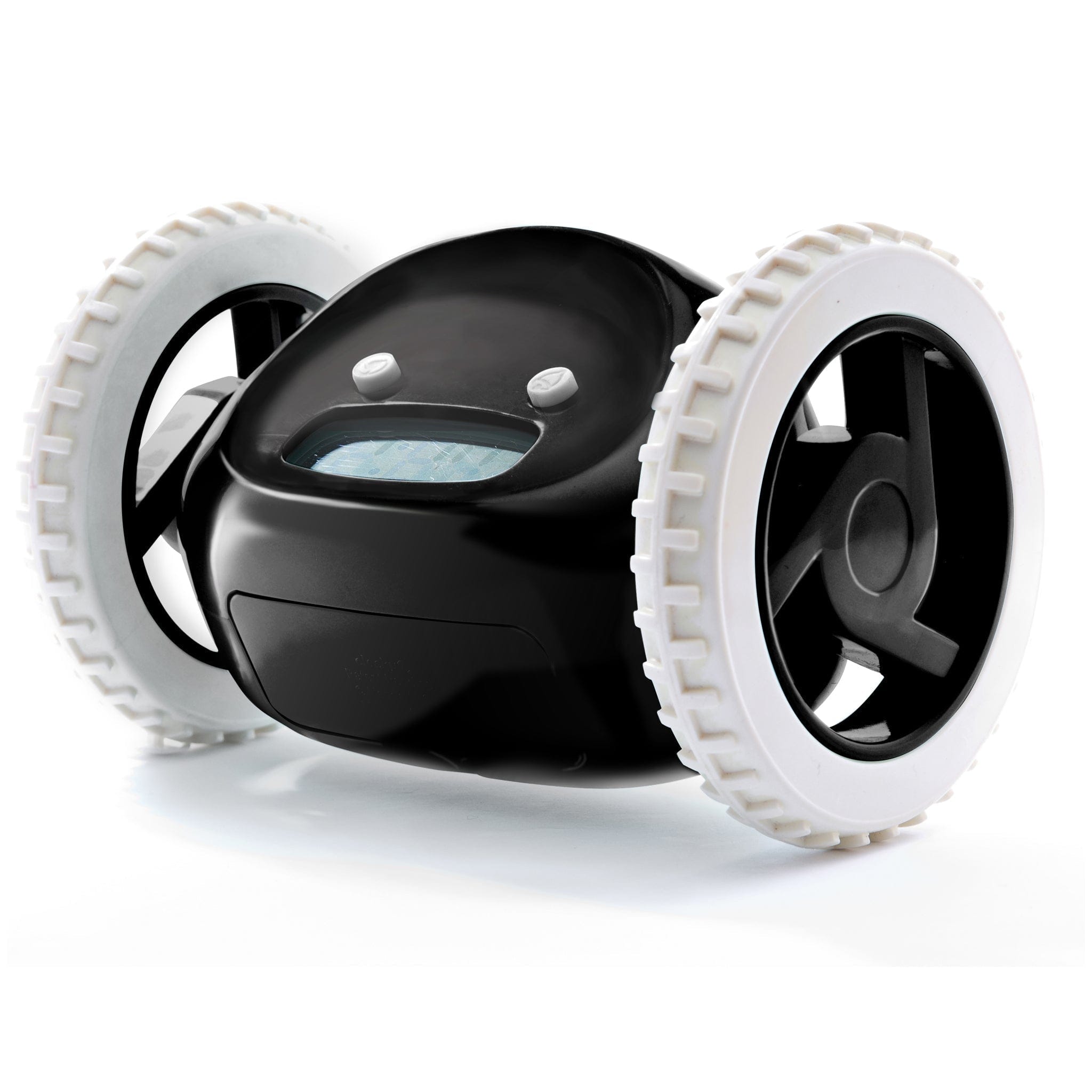 Clocky Black - Alarm clock on wheels - Goat Corp