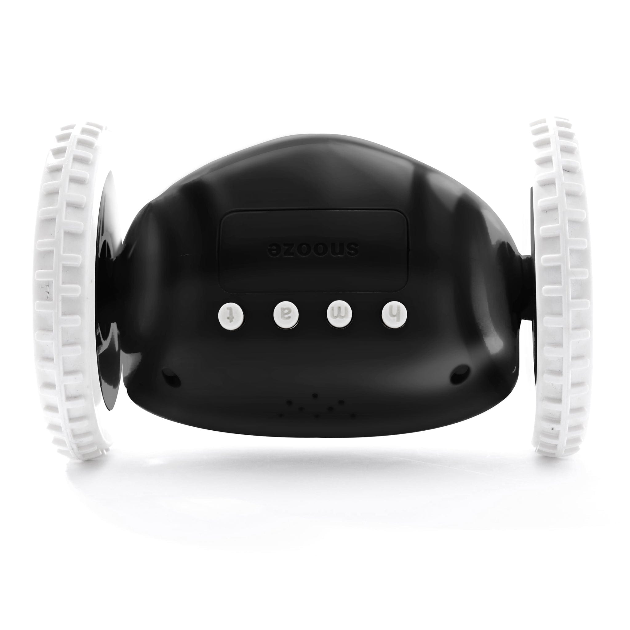 Clocky Black - Alarm clock on wheels - Goat Corp