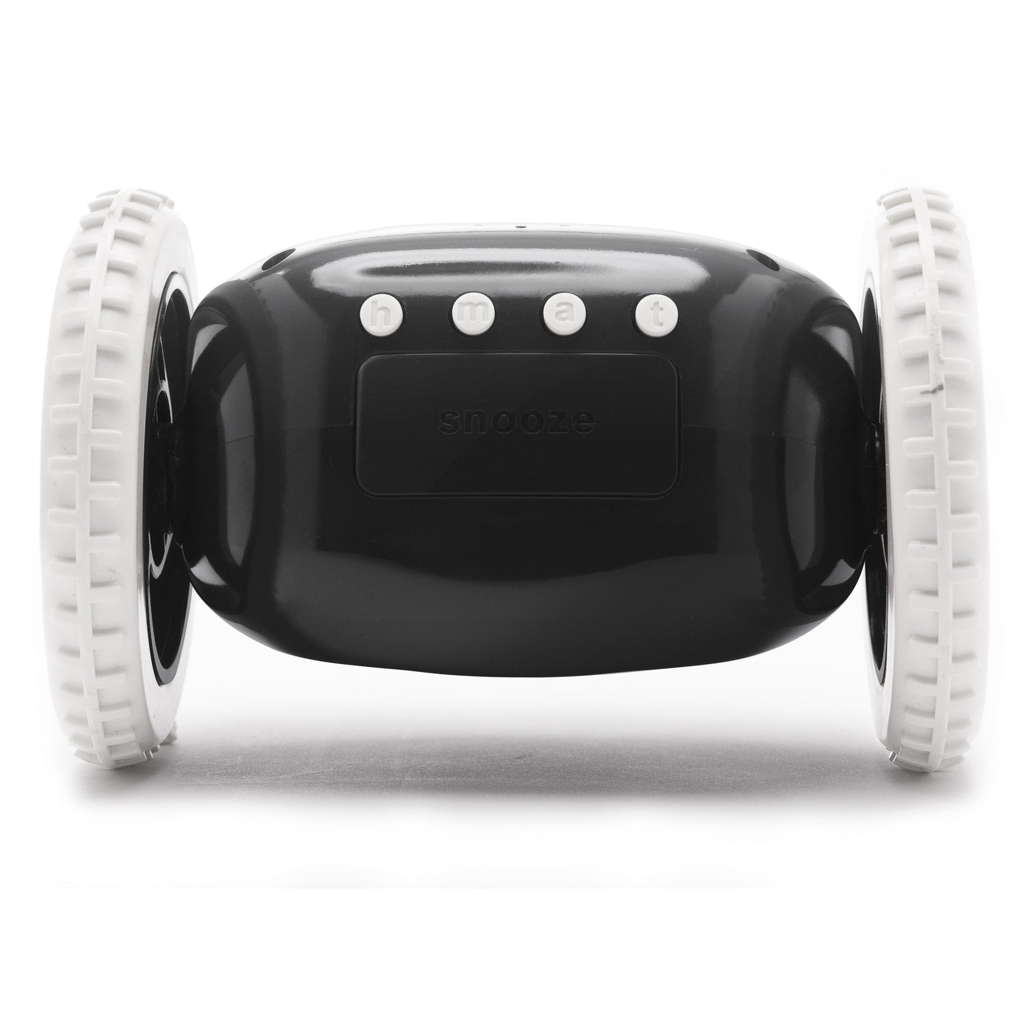 Clocky Black - Alarm clock on wheels - Goat Corp