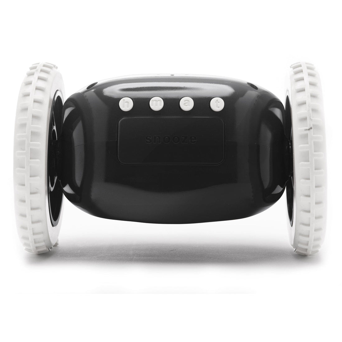 Clocky Black - Alarm clock on wheels - Goat Corp