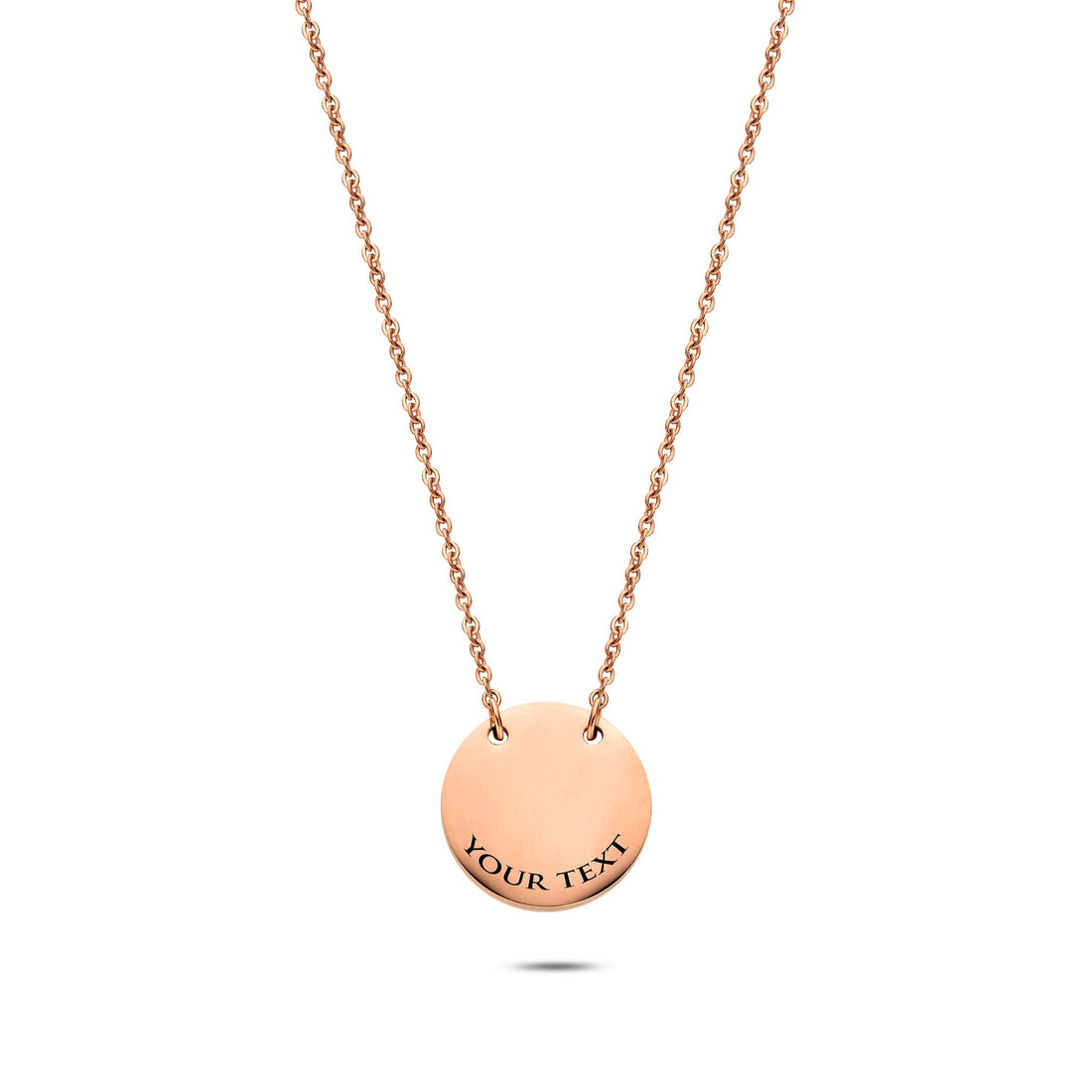 Coin necklace rosé gold
