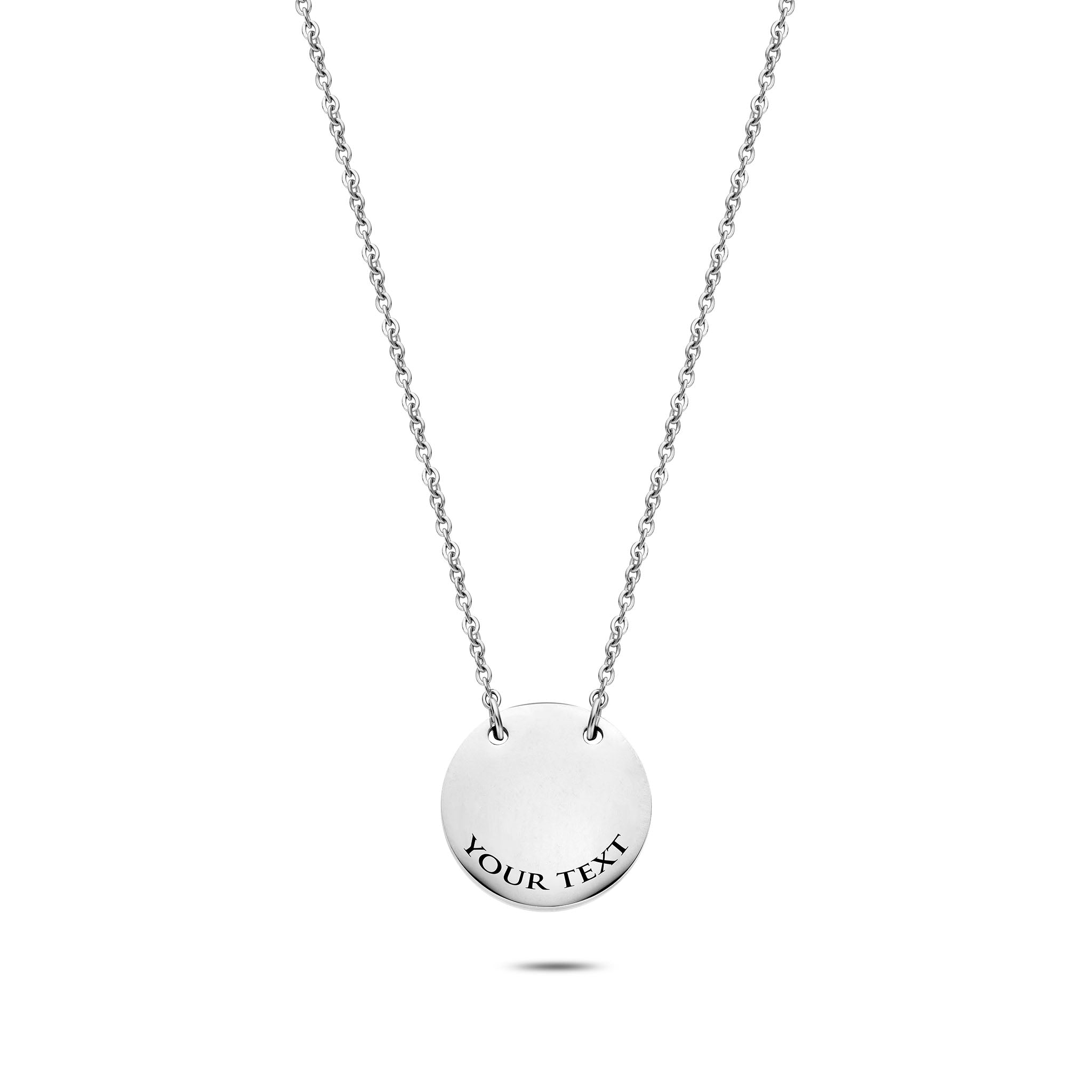 Coin necklace silver