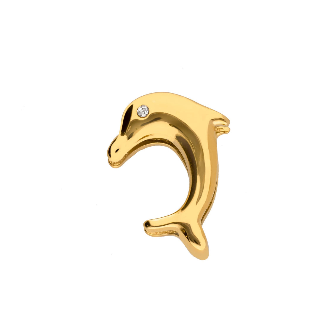 Mesh charm dolphin gold