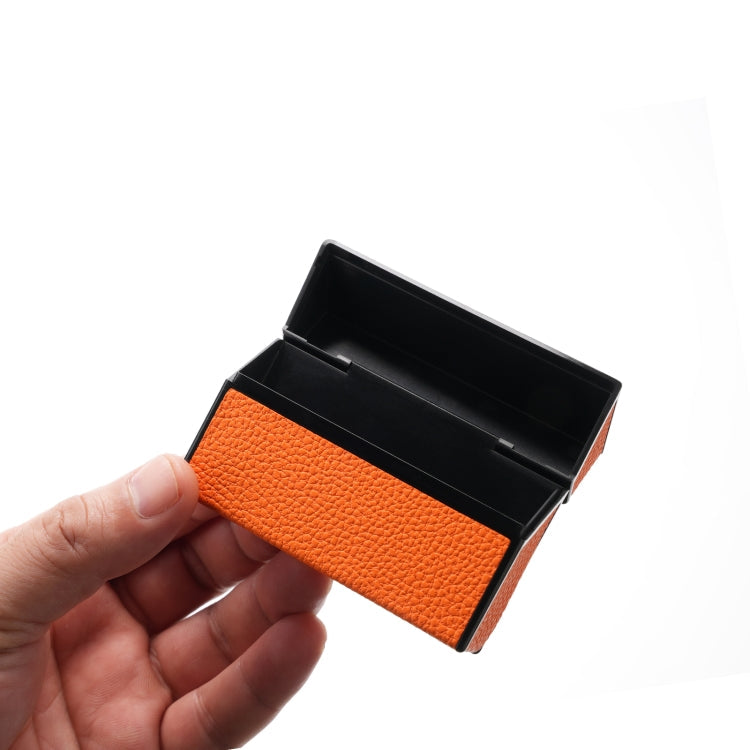 For IQOS Series Electronic Cigarette Grooved Leather PC Storage Box(Grey)