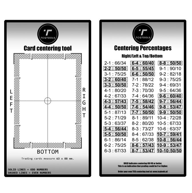 Card Centering Tool - TcgTools - Goat Corp