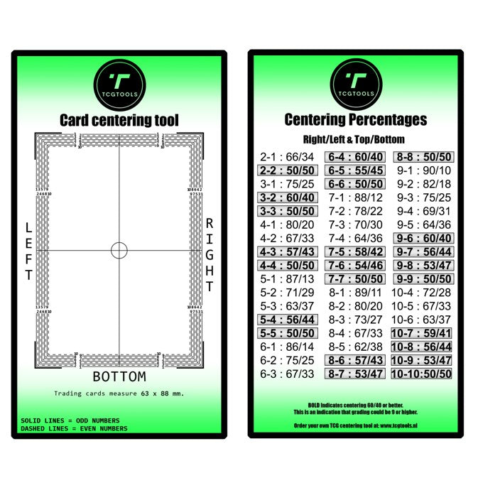 Card Centering Tool - TcgTools - Goat Corp