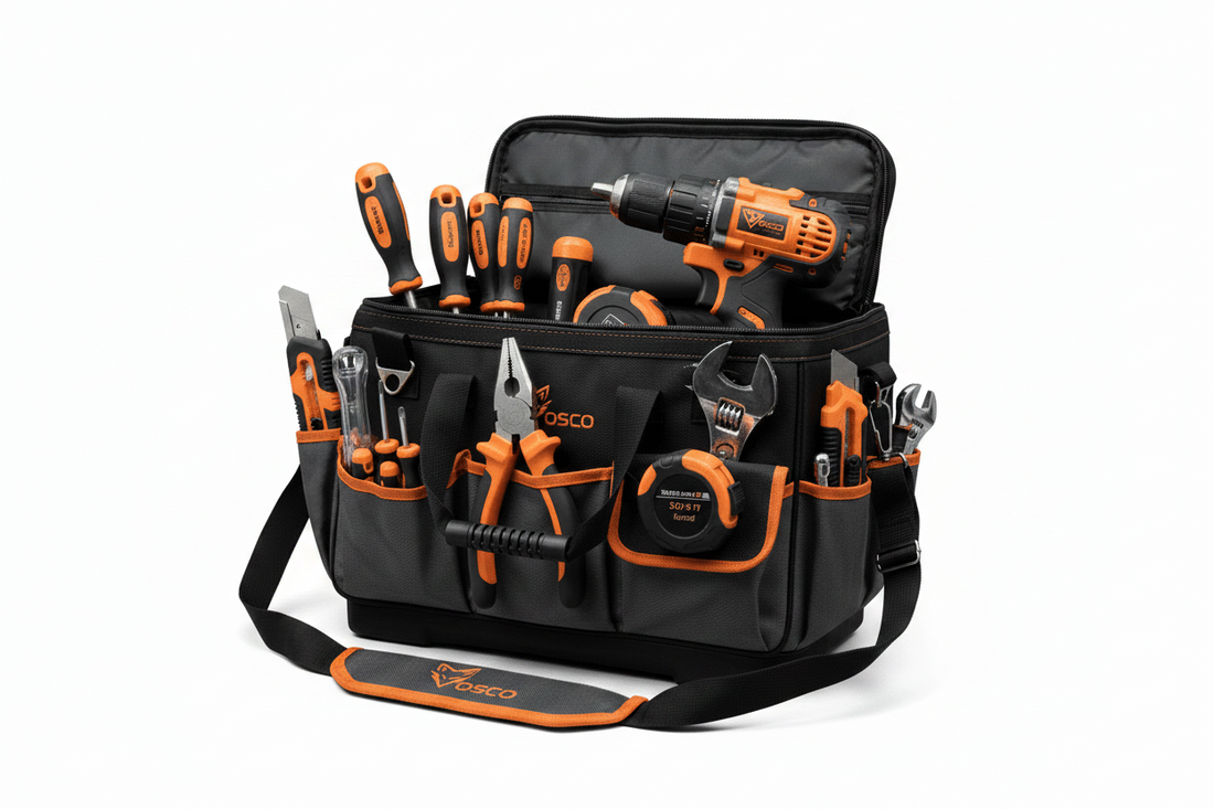 Professionele Gereedschapstas XL – Verstevigde Bodem – Extra Sterk – Waterafstotend – Met Schouderband