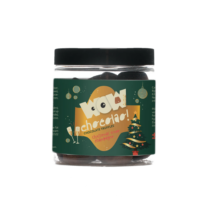 Champagne Chocolate Truffles - Christmas Edition - Gifting jar 130g - Goat Corp