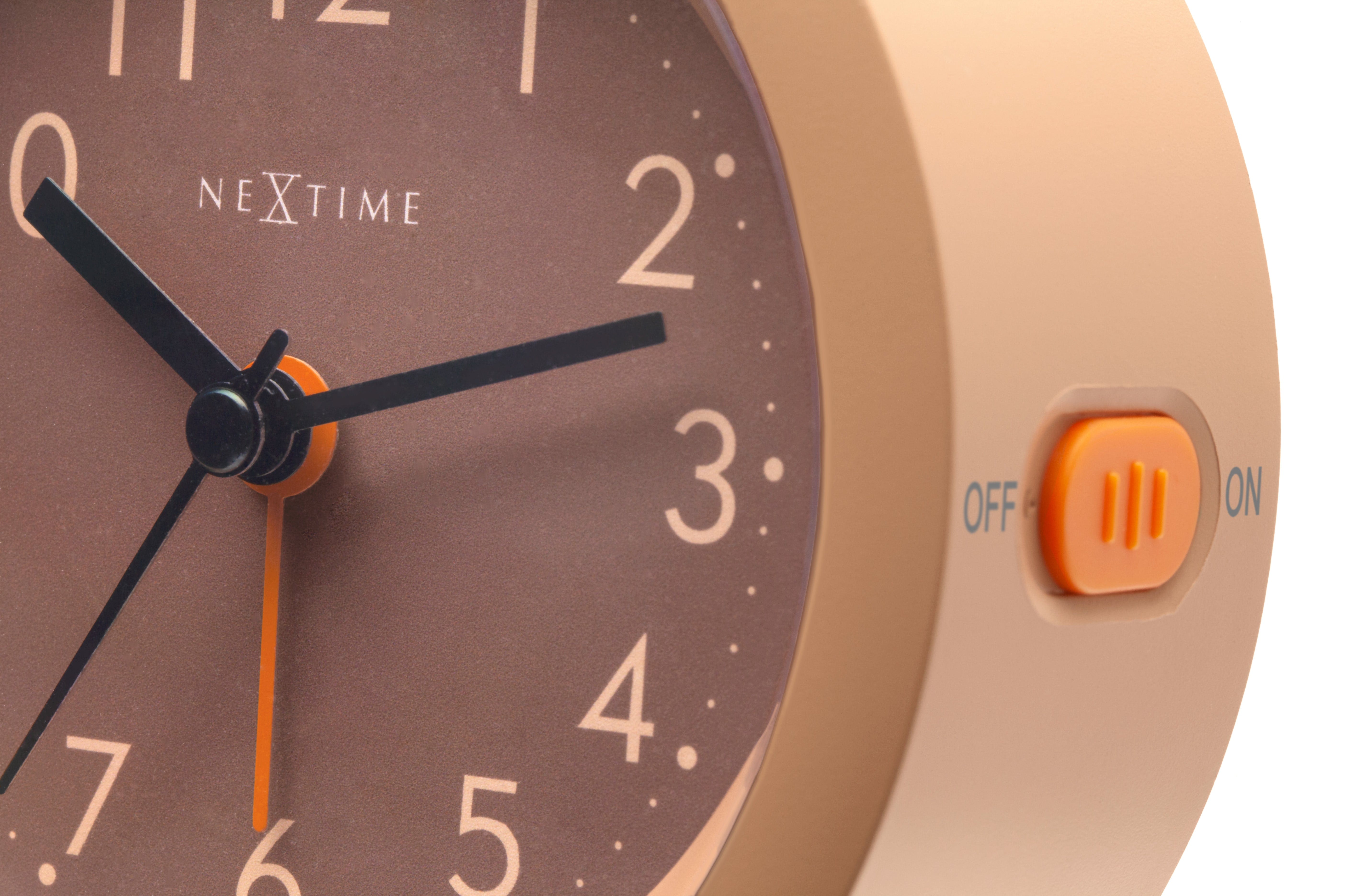 Table Alarm Clock 10.5cm x 3.6cm-Silent-Light Dial-NeXtime "Circle" - Goat Corp