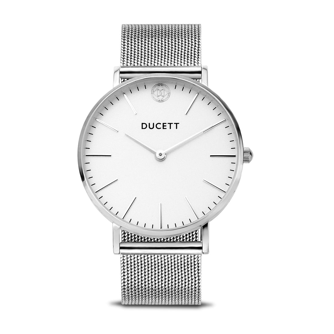 Silver mesh watch + Mesh bracelet luxe