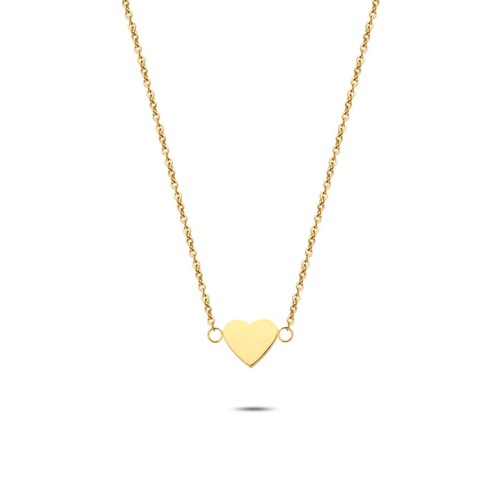 Heart necklace gold