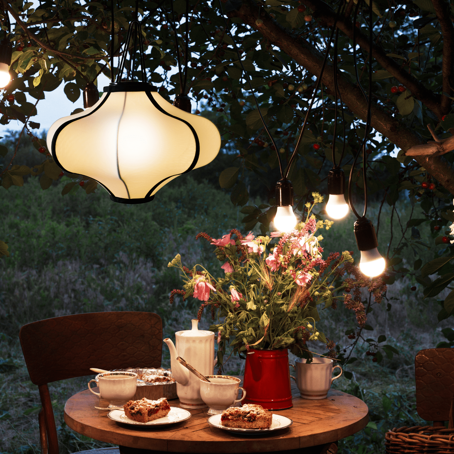 Lamp Shade 40cm-Lantern-Elastic Fabric-"Lumi" - Goat Corp