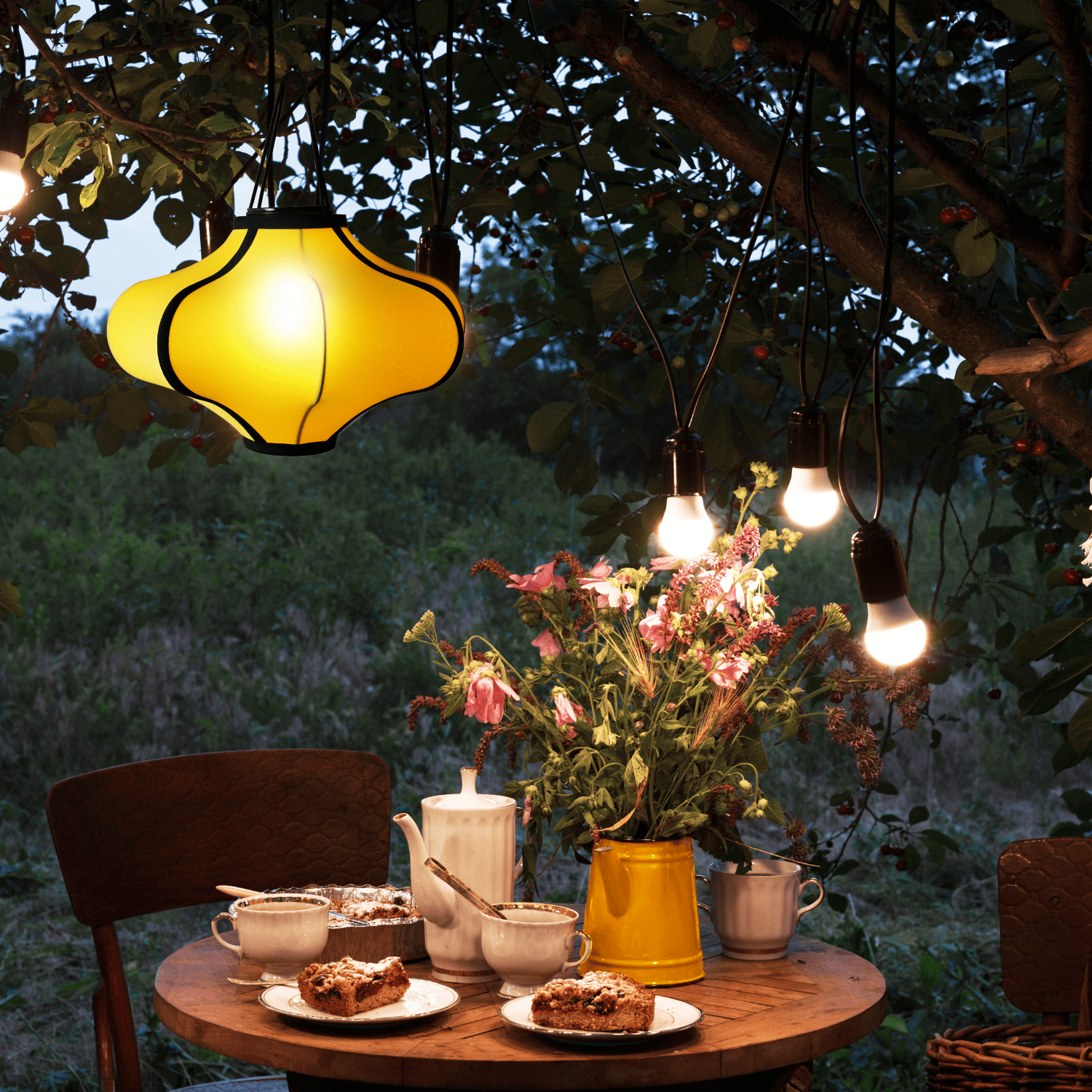 Lamp Shade 40cm-Lantern-Elastic Fabric-"Lumi" - Goat Corp