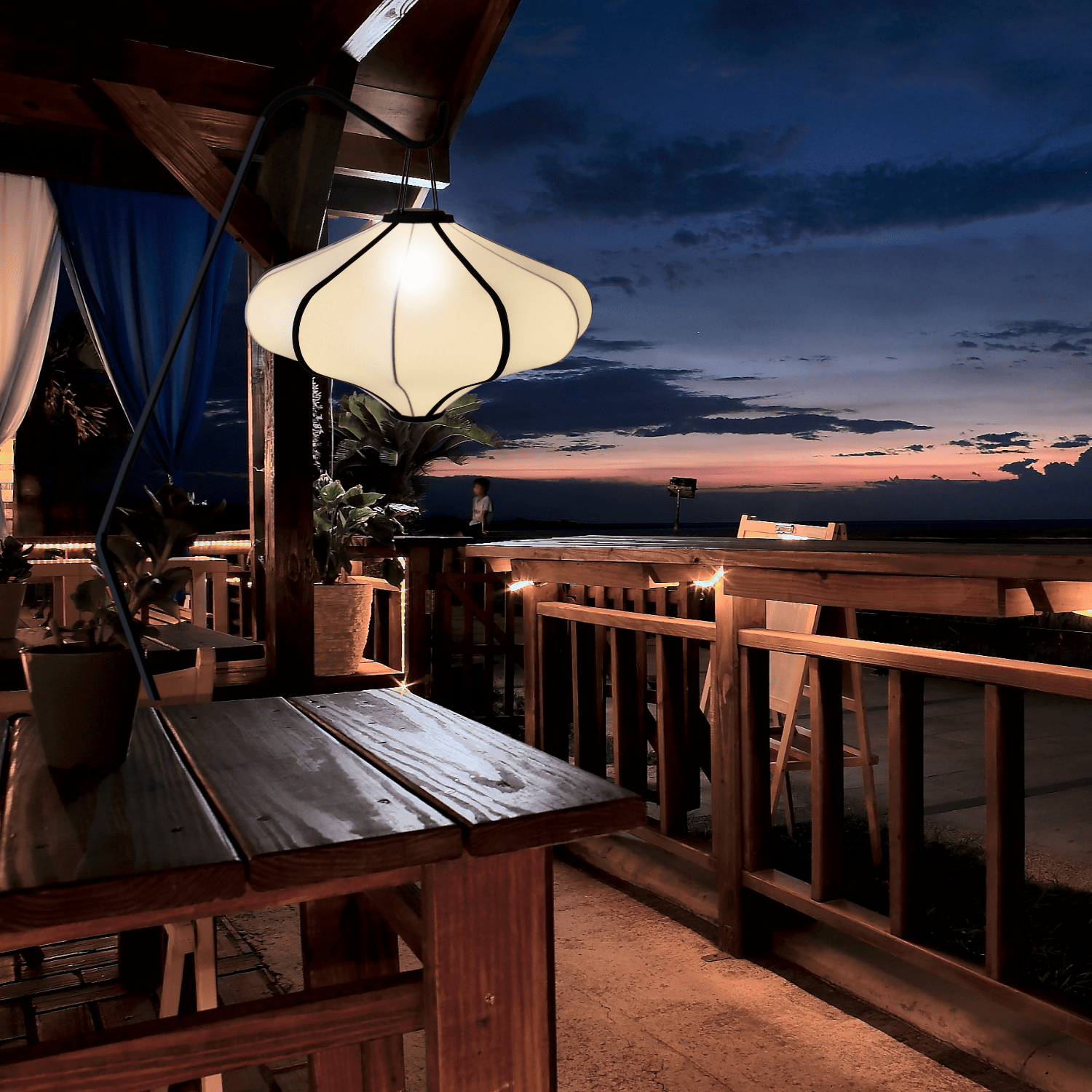 Lamp Shade 60cm-Lantern-Elastic Fabric-"Lumi" - Goat Corp