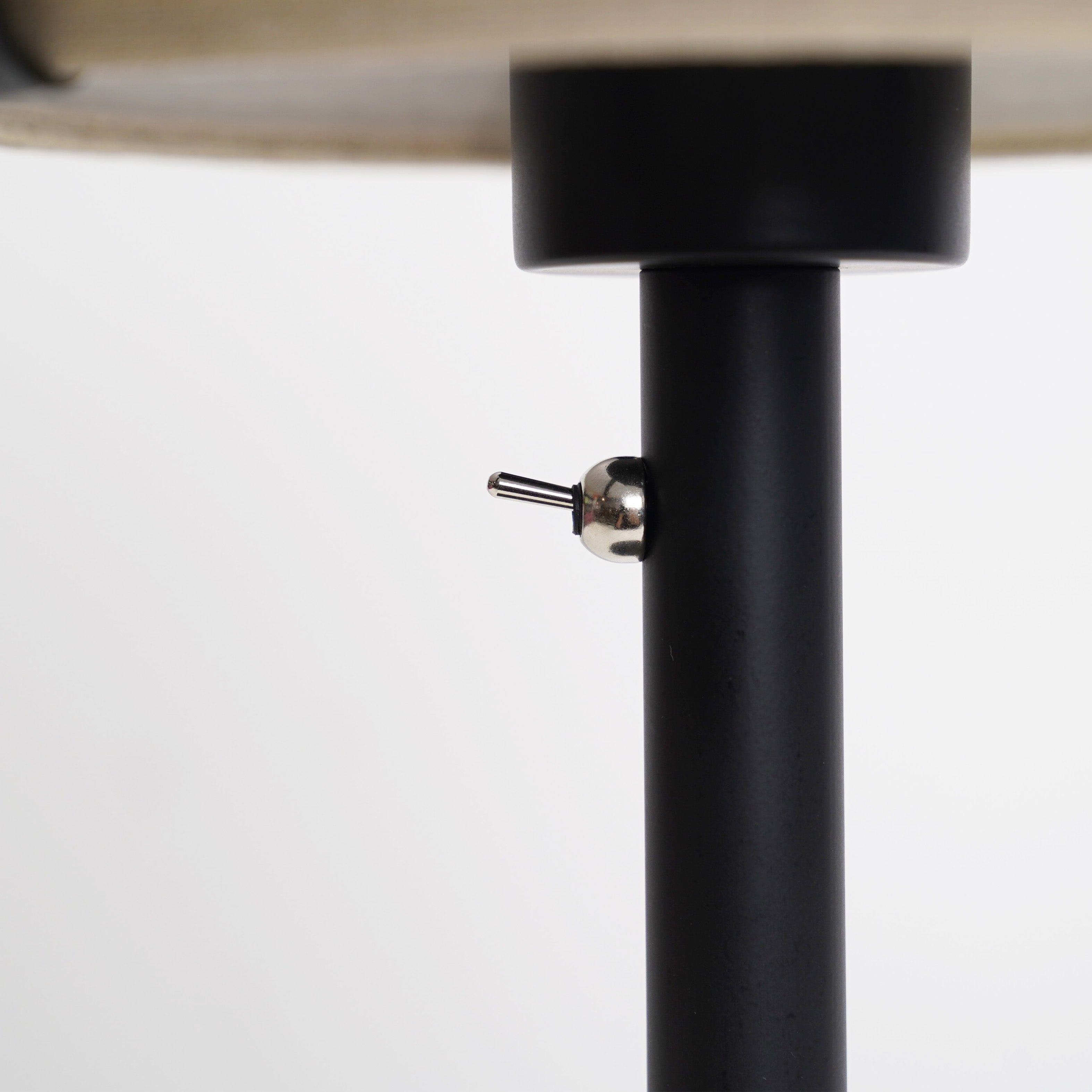 Table Lamp Stand (Universal E27) 35x20cm-Metal-Black "Beam" - Goat Corp