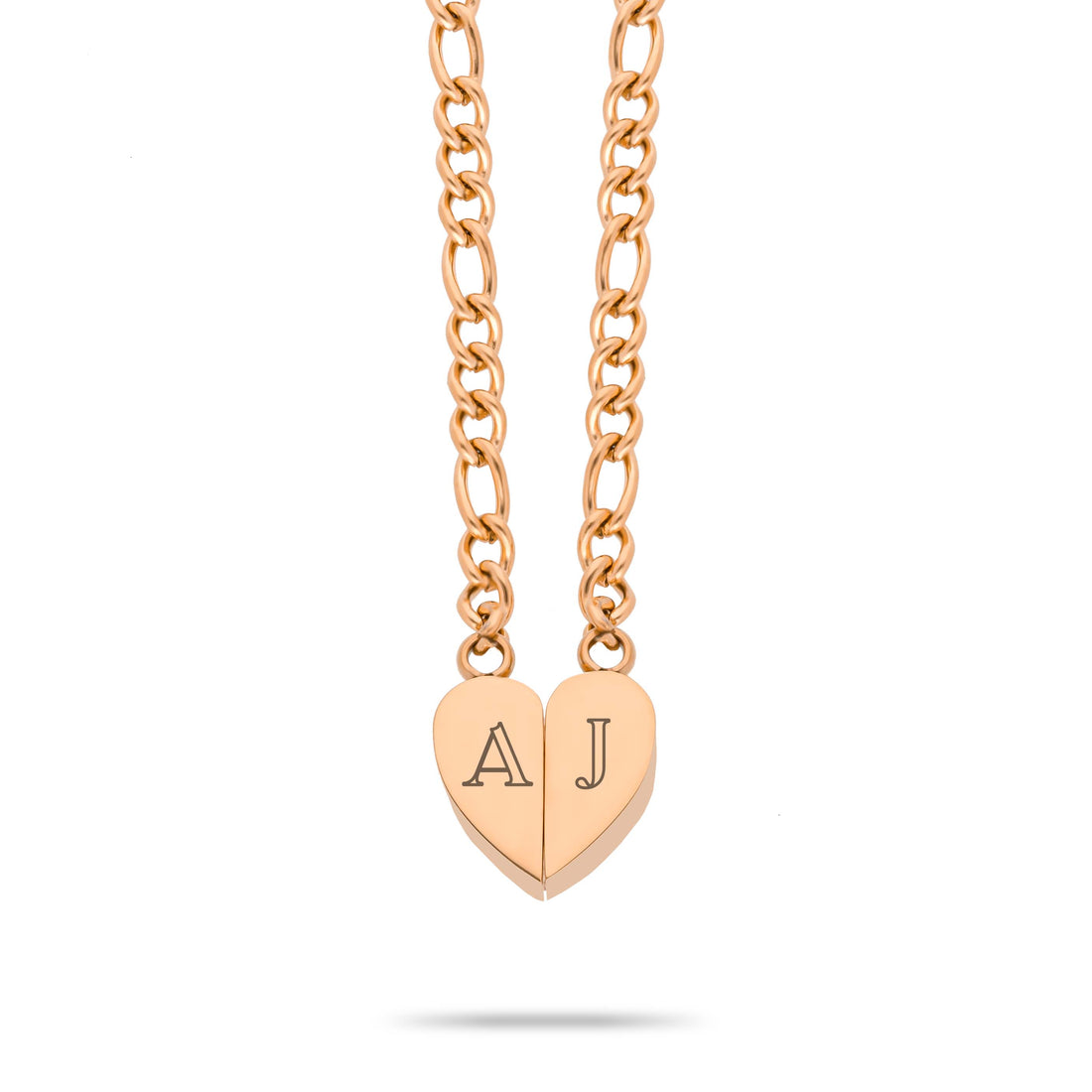 Magnetic heart rose gold