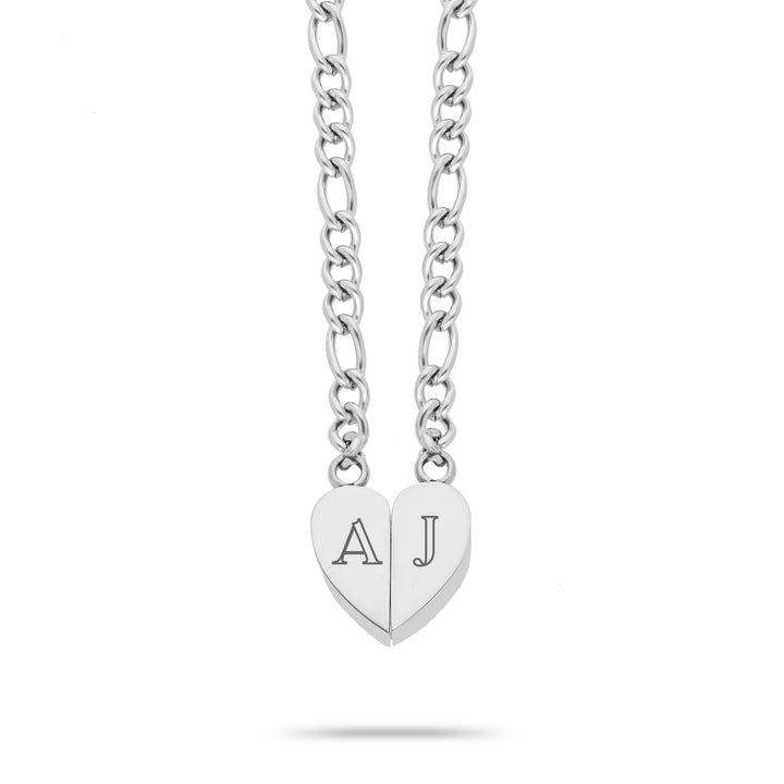 Magnetic heart silver