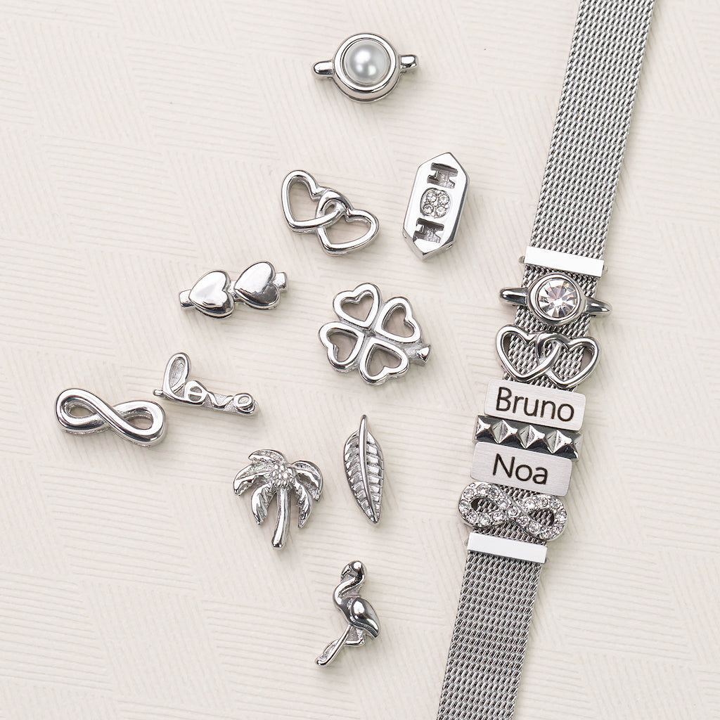 Mesh bracelet silver