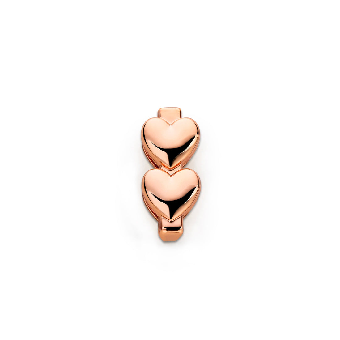 Mesh charm hearts rosé gold