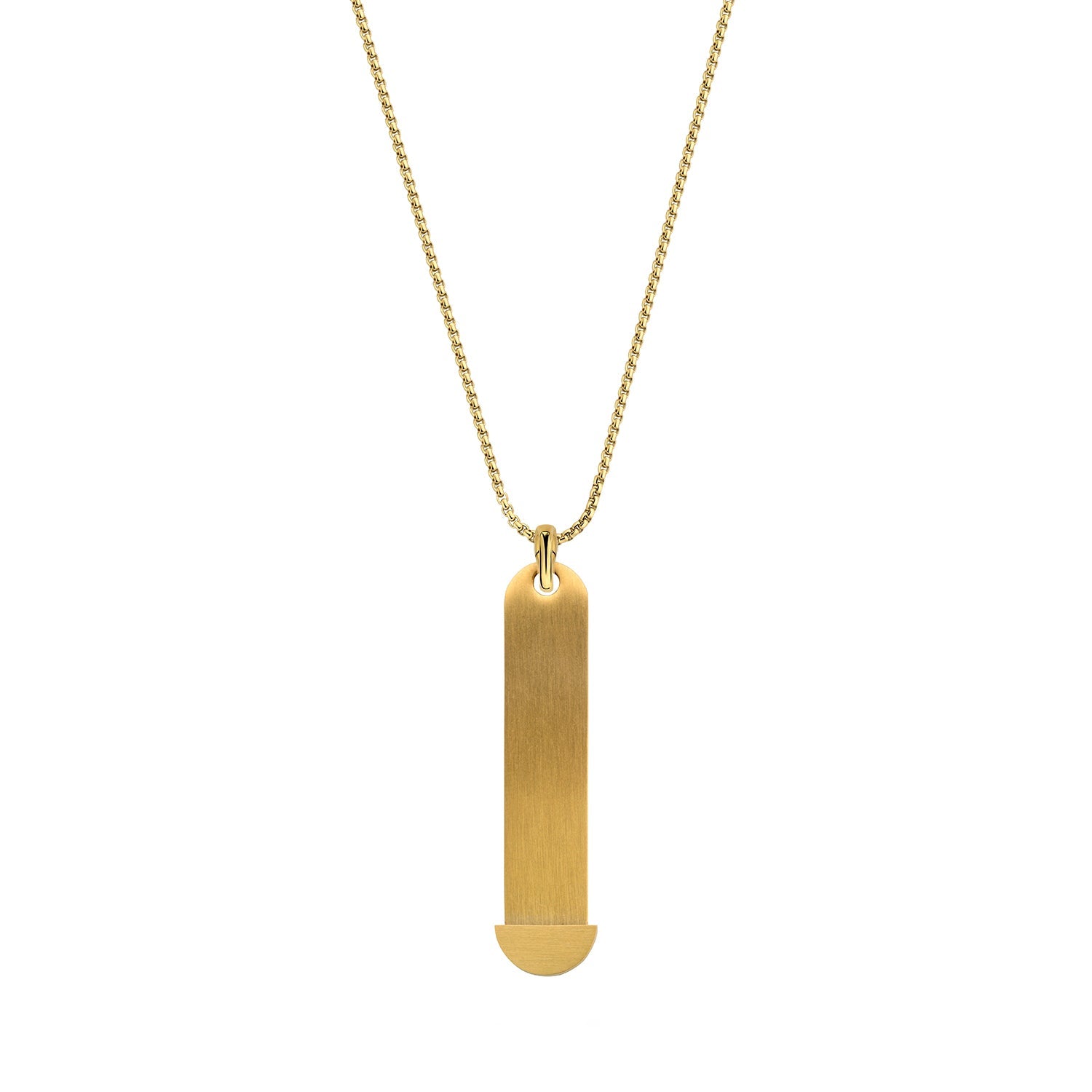 Mesh charm necklace gold