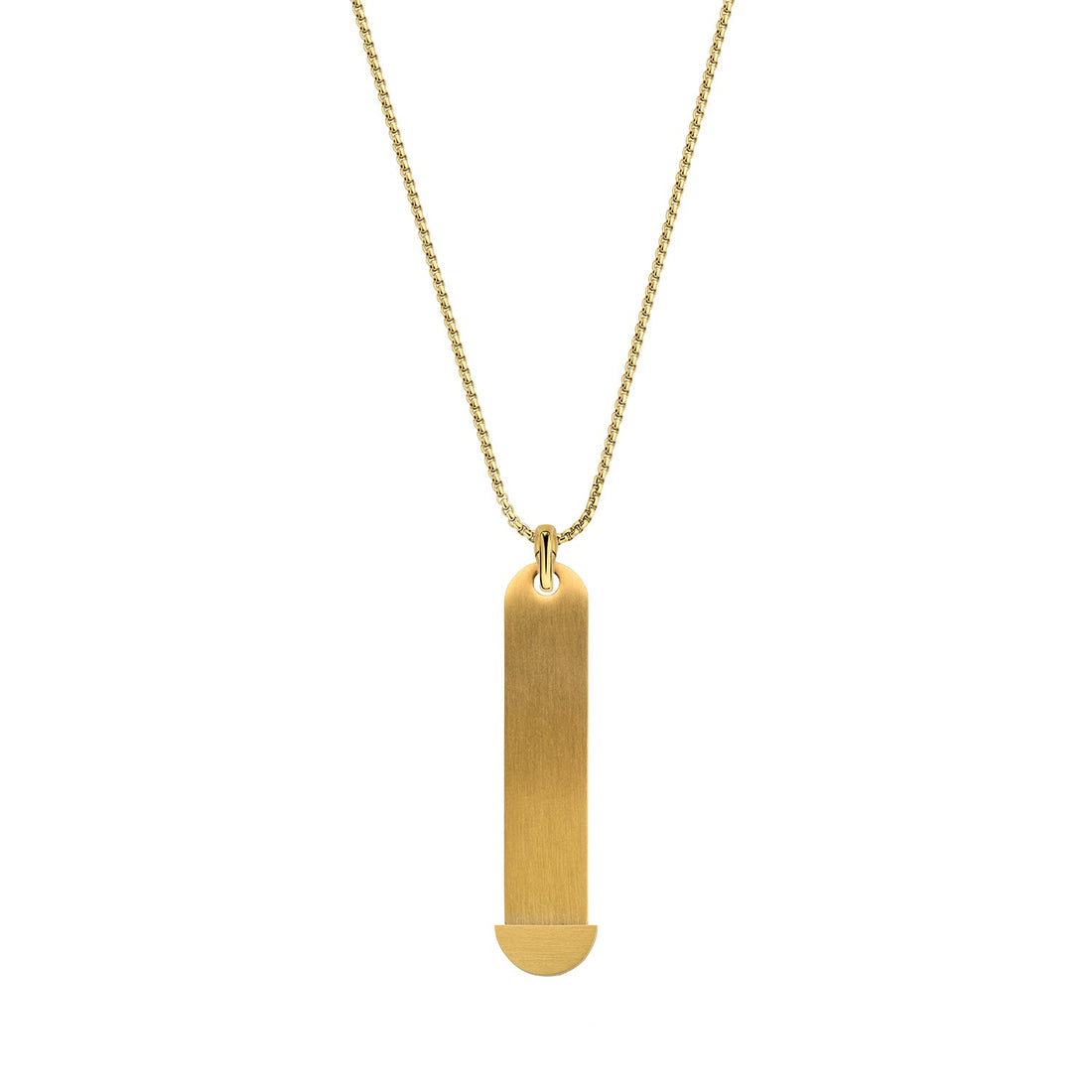 Mesh charm necklace gold