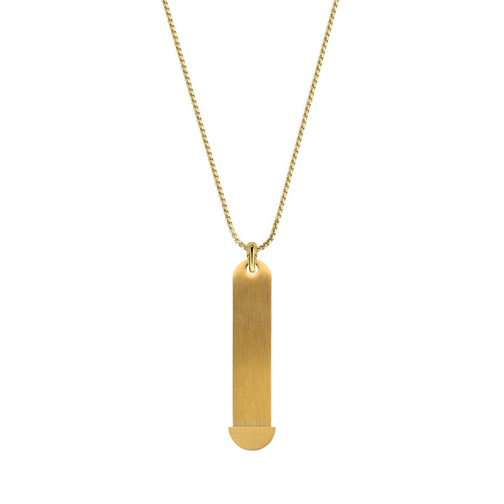 Mesh charm necklace gold