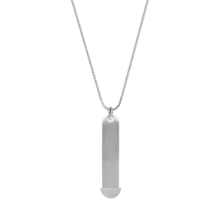 Mesh charm necklace silver
