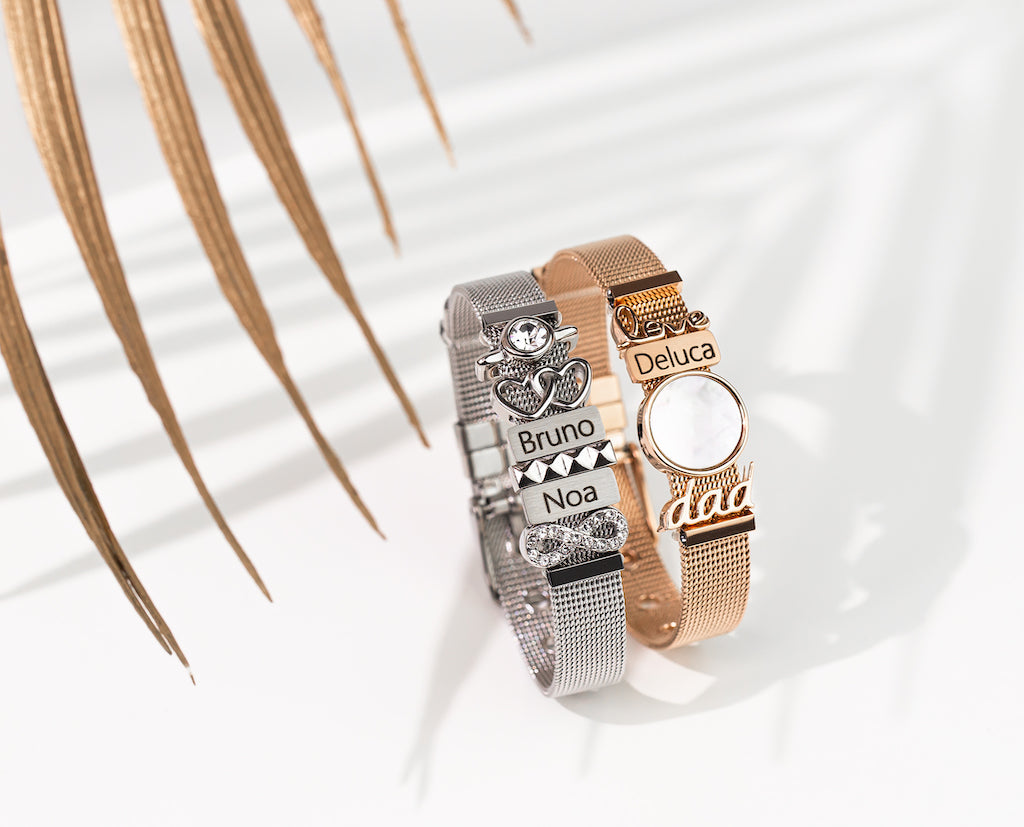 Mesh bracelet silver