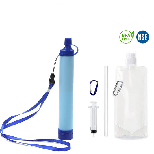outdoor emergency water filter outdoor water purification straw direct drinking individual soldier straw sterilization filter water purifier camping printing