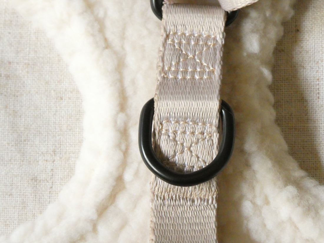 Beige Fur Harness