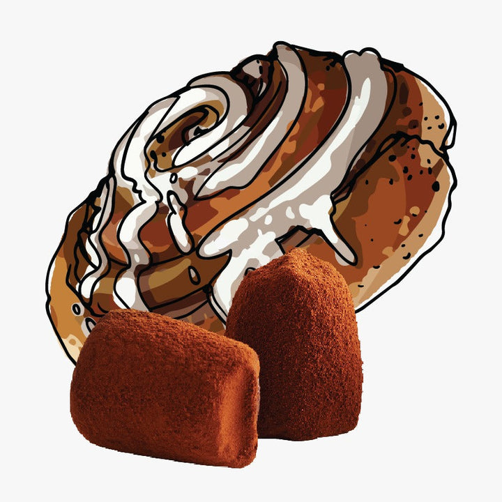 Cinnamon Roll chocolate truffles - bulk - Goat Corp