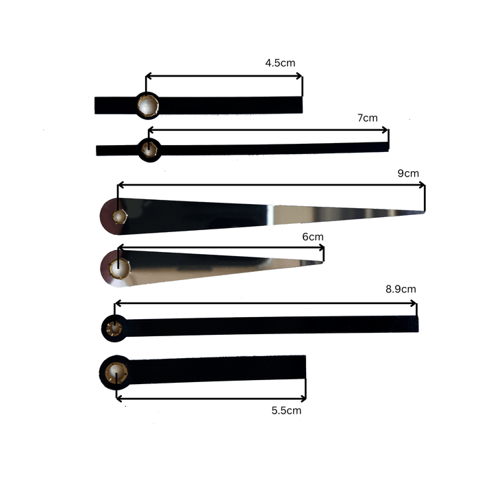 Clock hands set S + Silent Movement - Goat Corp