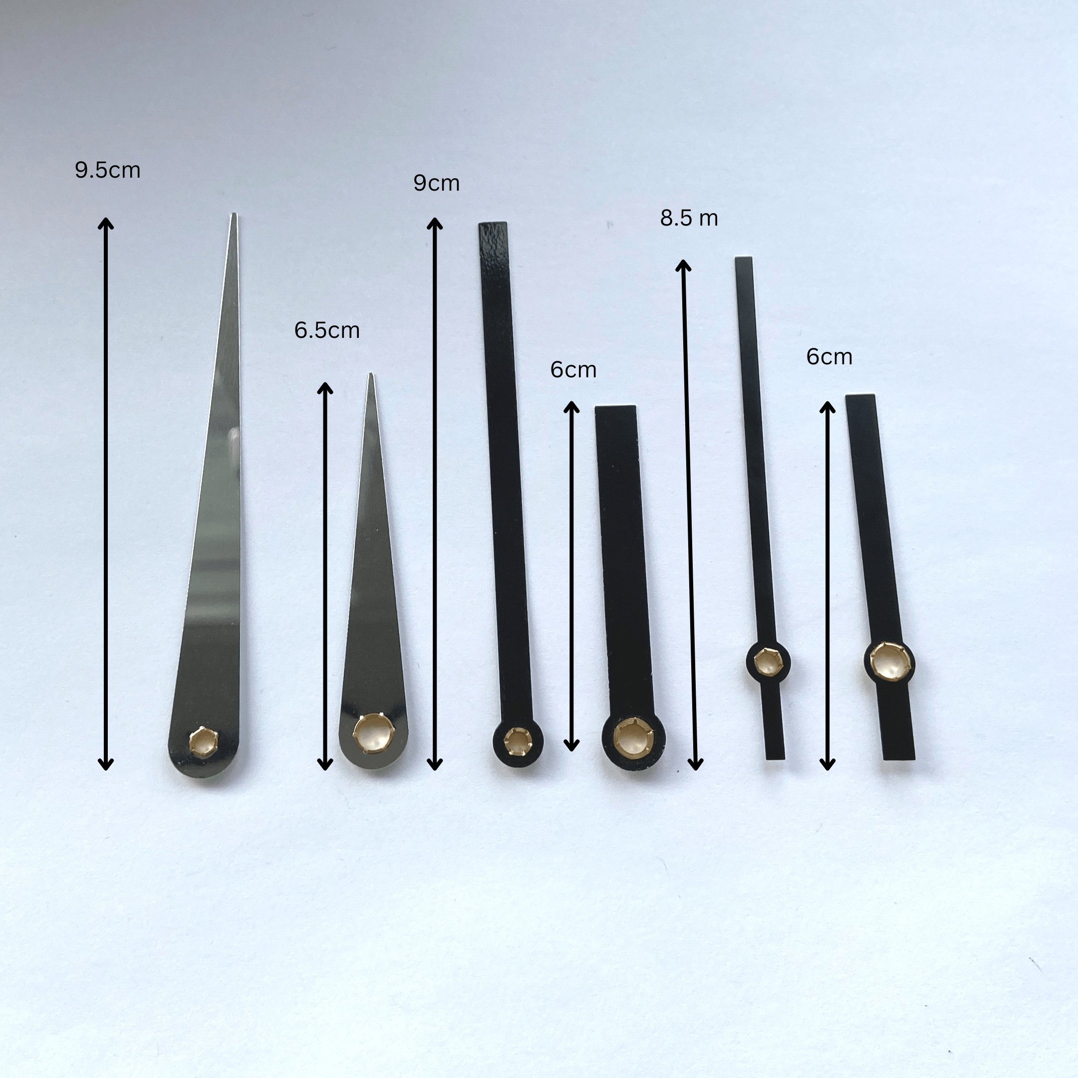 Clock hands set S + Silent Movement - Goat Corp