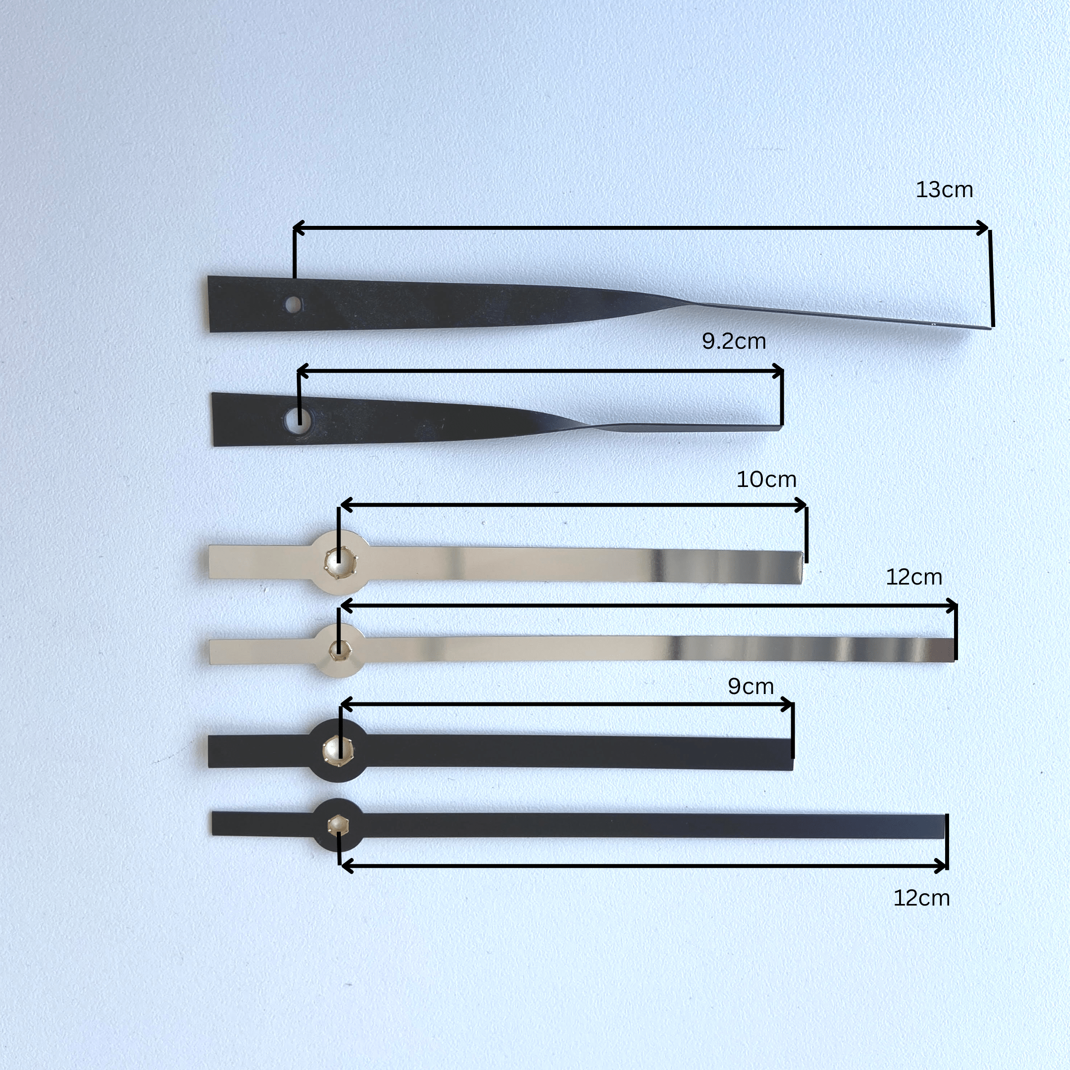 Clock hands set M + Silent Movement - Goat Corp