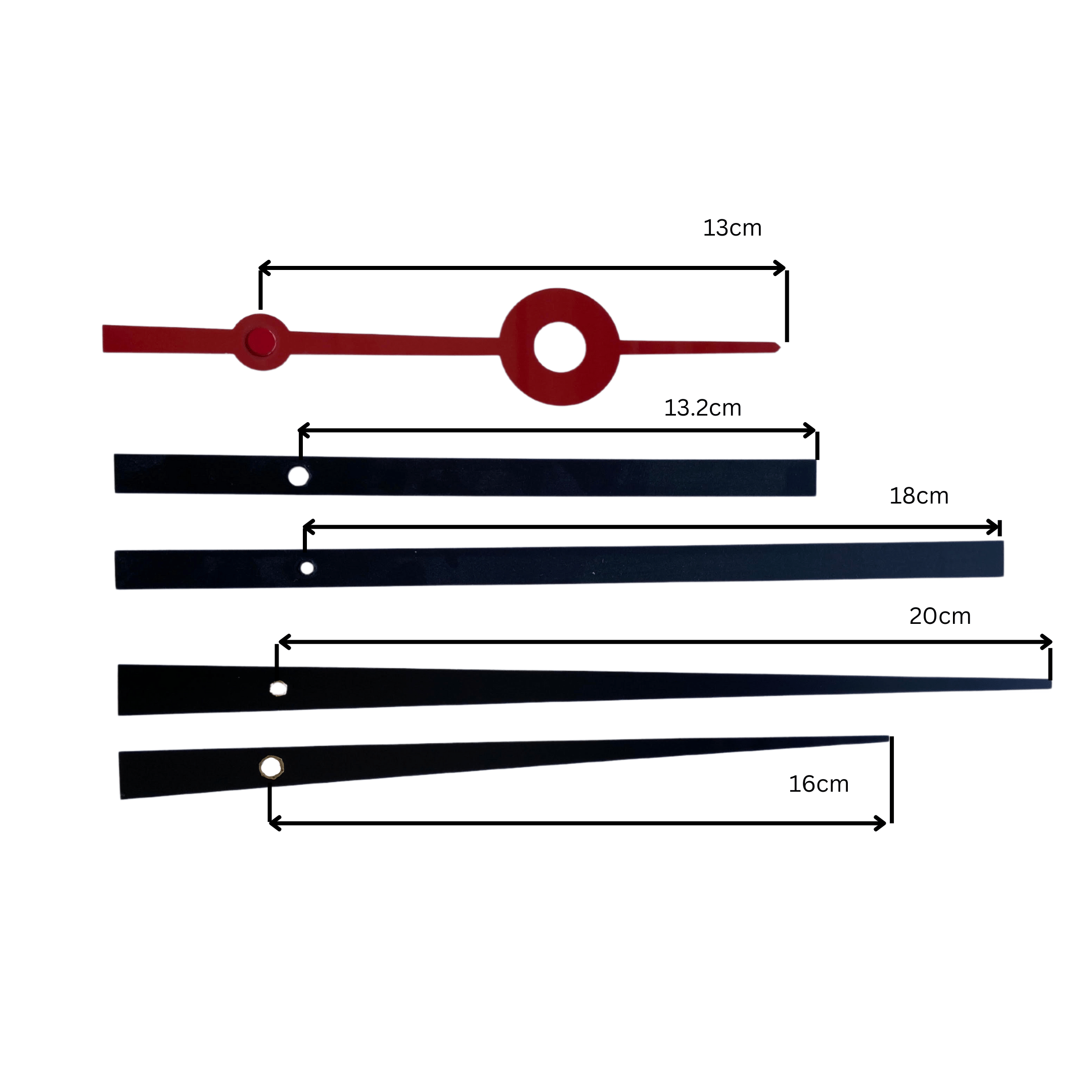 Clock hands set XL + Silent Movement - Goat Corp