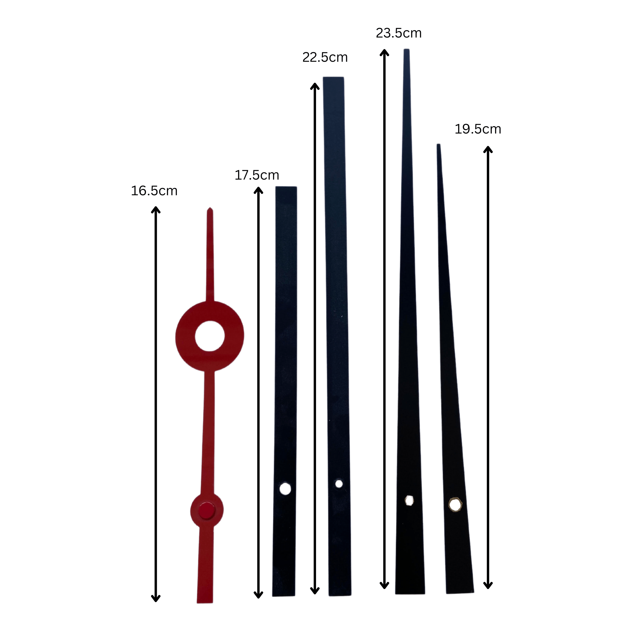 Clock hands set XL + Silent Movement - Goat Corp