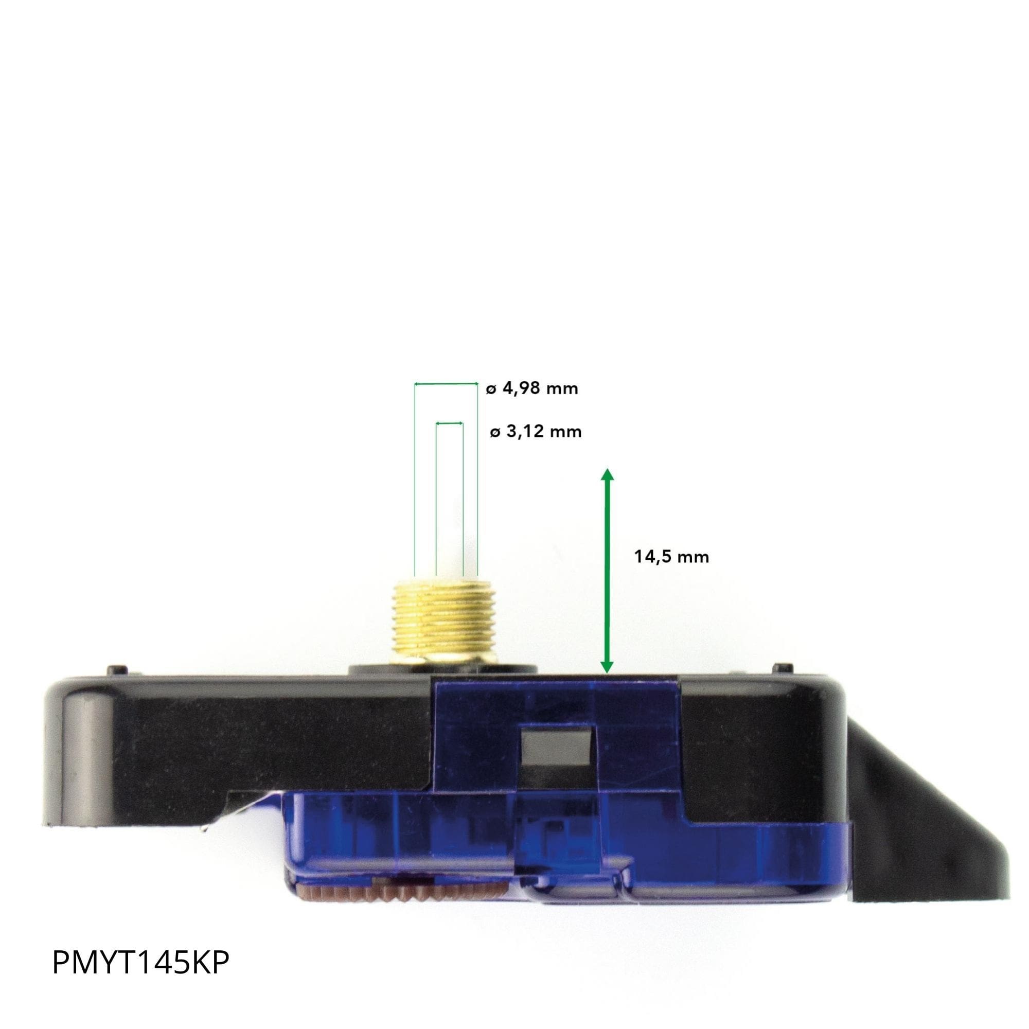 NeXtime - Clock Movement - Step - Shaft length 14.5 mm - including hanger - PMYT145KP - Goat Corp