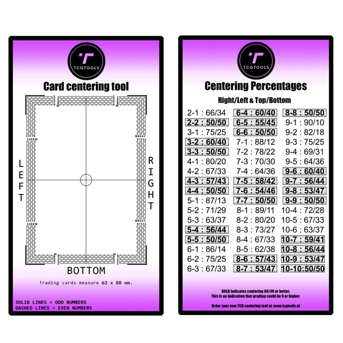 Card Centering Tool - TcgTools - Goat Corp