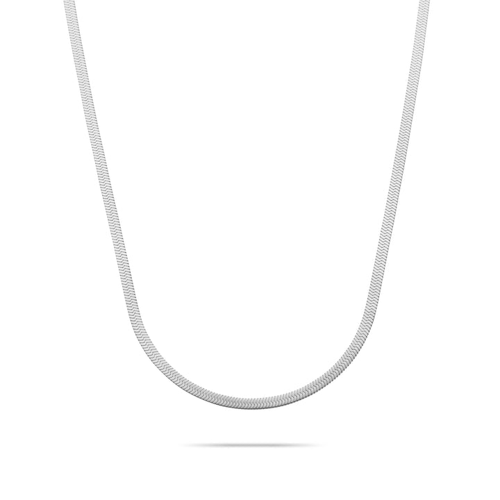 Snake necklace silver