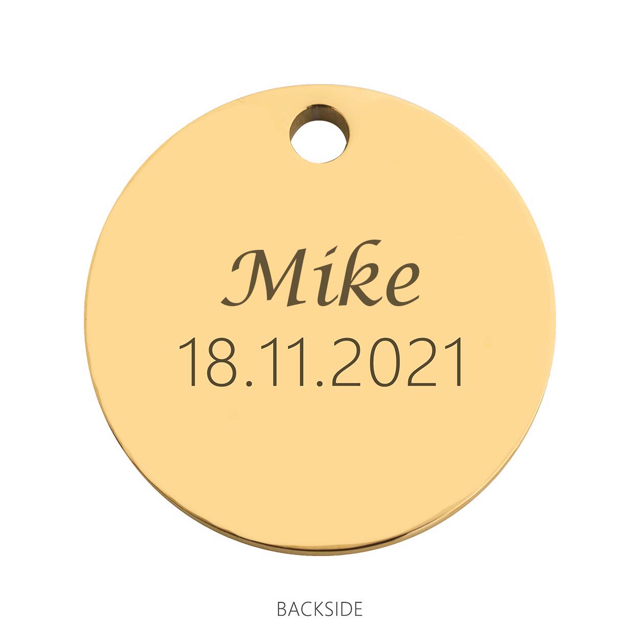 Coin babyfeet blue gold