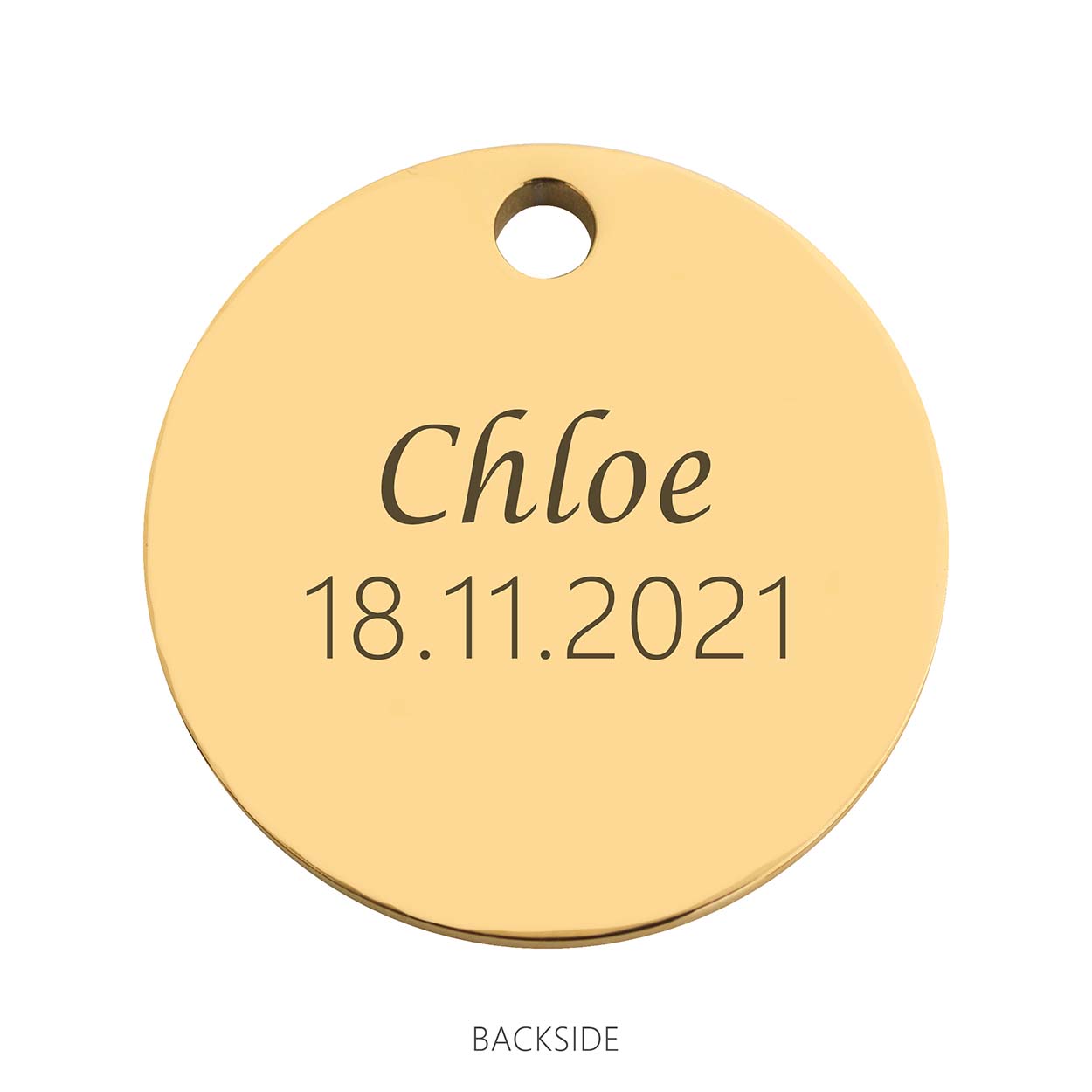 Coin babyfeet pink gold