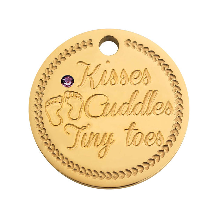 Coin babyfeet pink gold